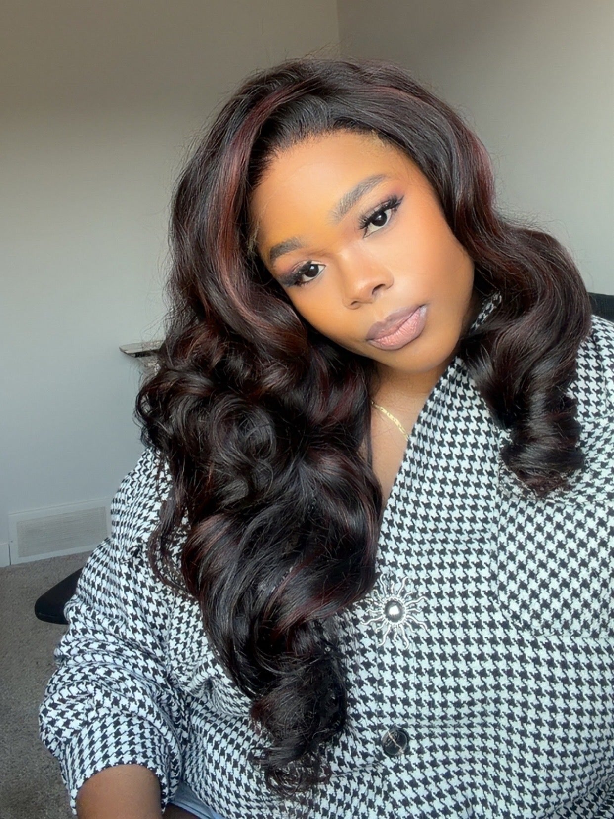 Black and Burgundy Body Wave