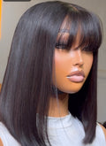 2x6 Straight Bob Wig with Fringe