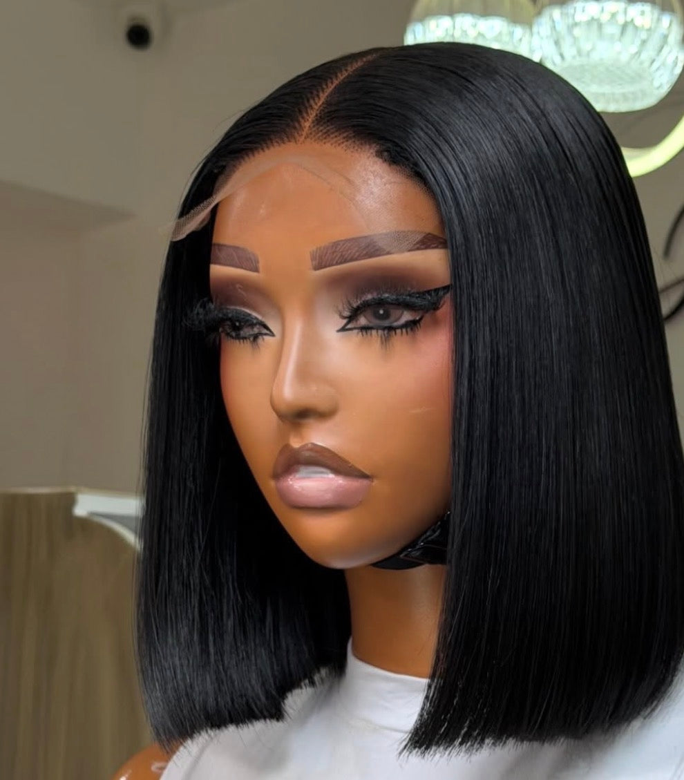 Straight Bob 2by6 Closure, Black 8 Inches