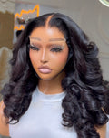 Layered Bouncing curls Black 5by5 HD Lace 18 Inches Wig