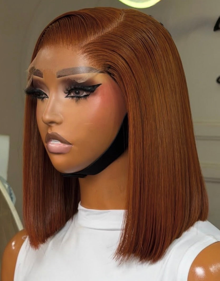 Donor straight 10 Inches 5by5 HD Closure Bob Wig