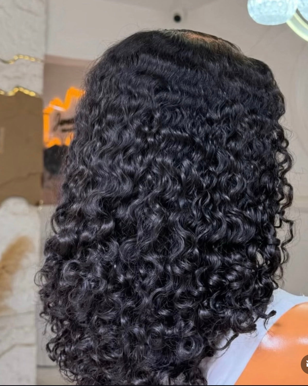 Raw Water Curls Black, 5by5 HD Closure 12Inches Wigs