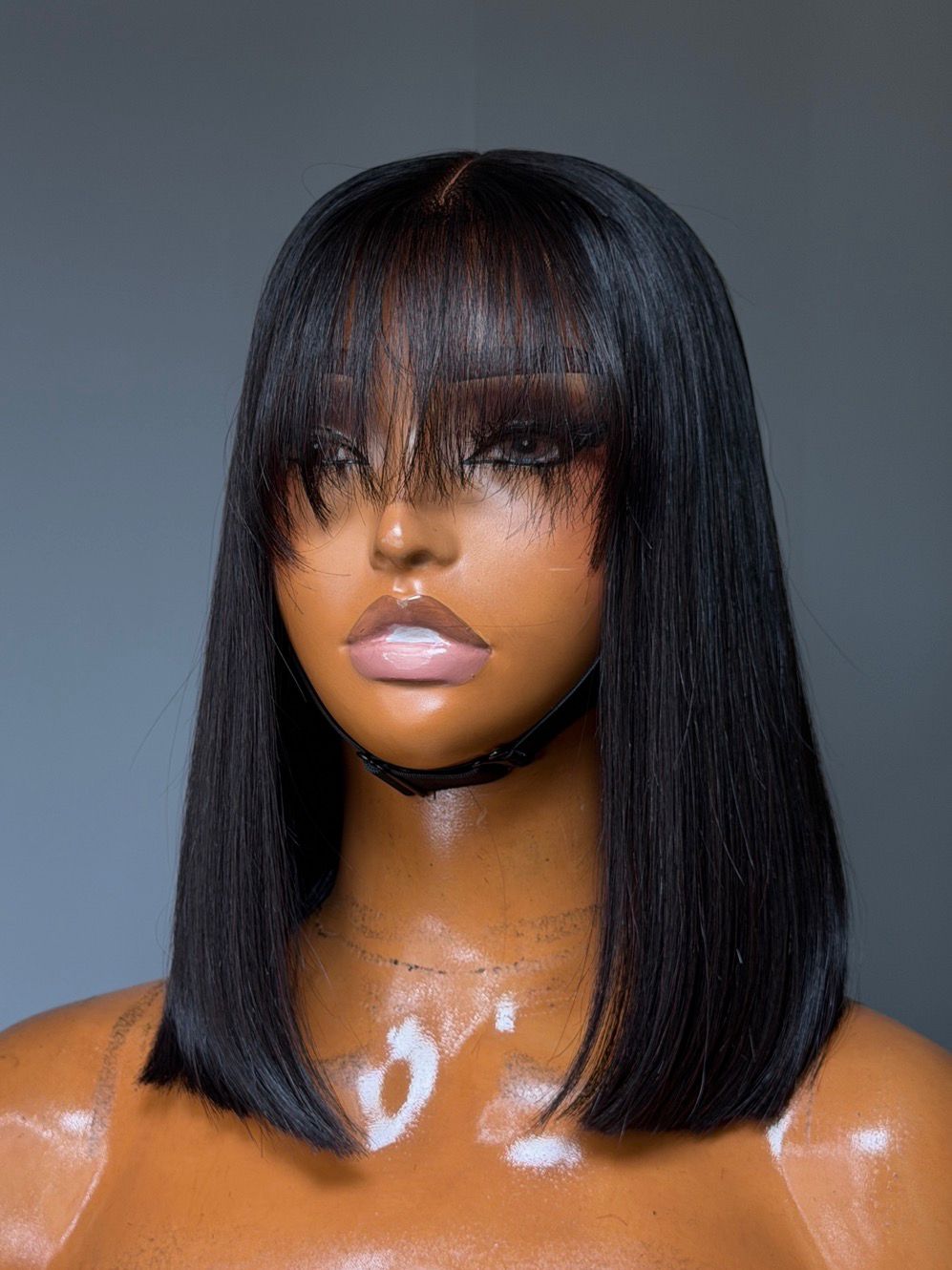 2x6 Straight Bob Wig with Fringe