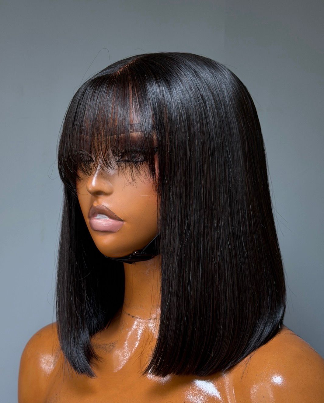 2x6 Straight Bob Wig with Fringe
