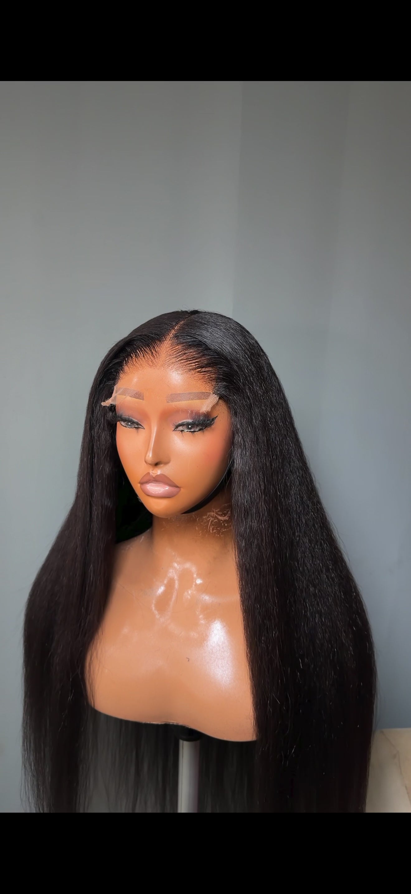 Raw Kinky Straight hair with HD Closure