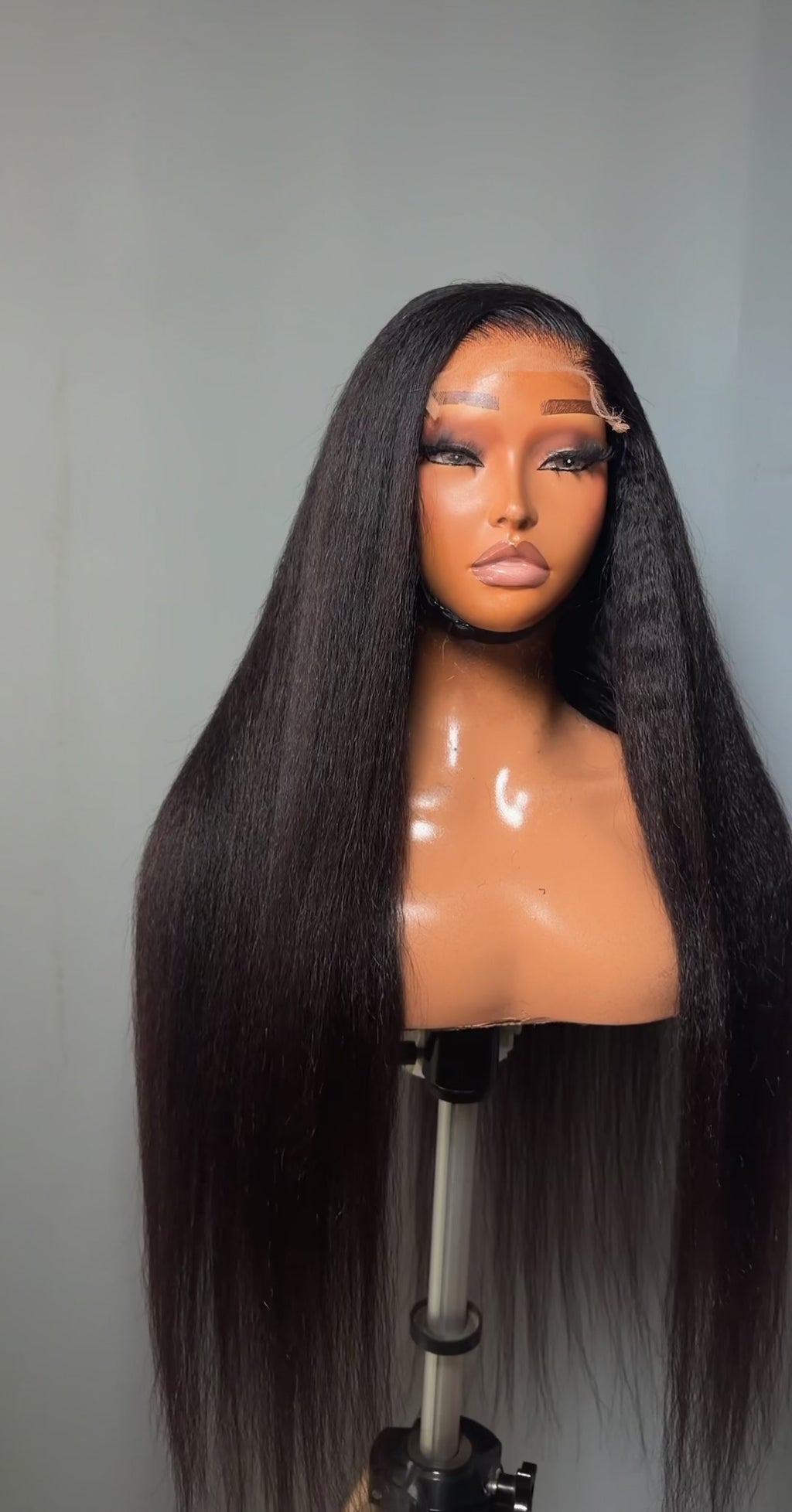 Raw Kinky Straight hair with HD Closure